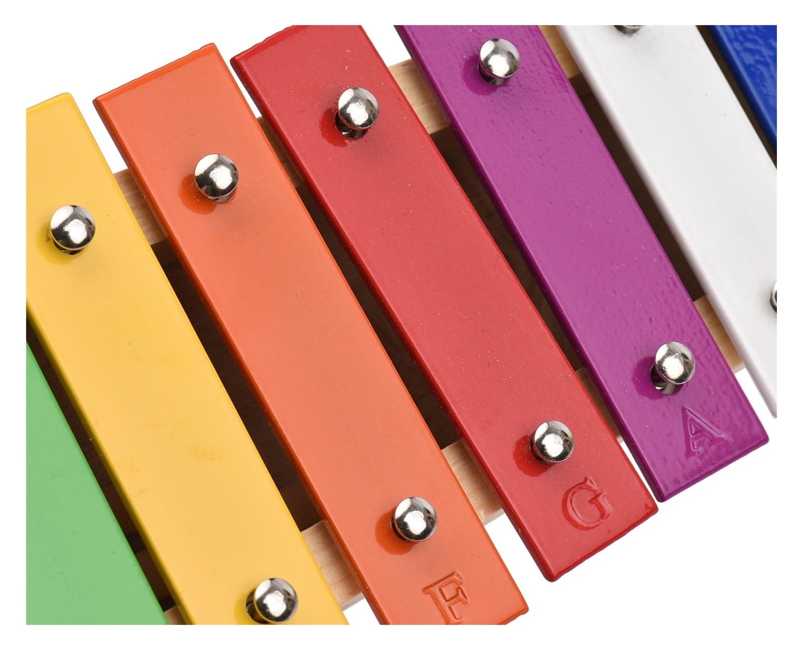 Profesional Glockenspiel Xilófono Glockenspiel De 15 Notas, Base De Madera, Barras De Aluminio Coloridas con 2 Mazos De Percusión