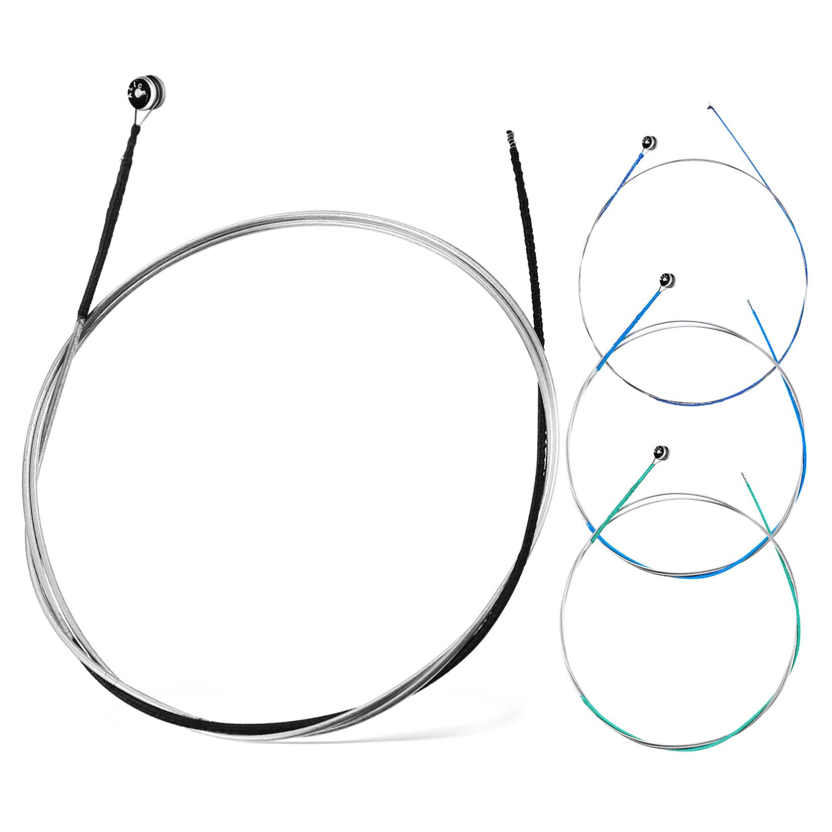 Totority 1-4 Size Violin Strings Set Steel Core Strings Nickel-plated Balls for Versatile Violin Use