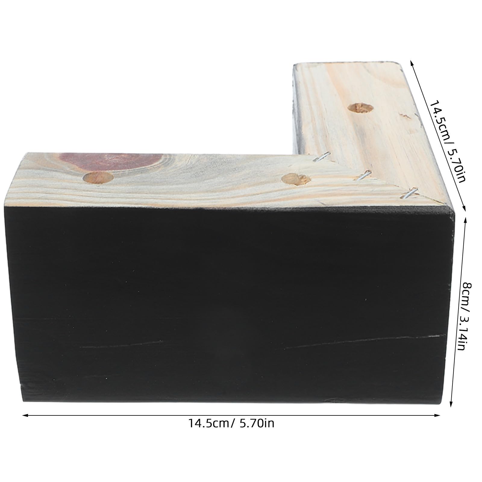 Ciieeo Gambe per Divano in Legno Massello 8cm, Supporto