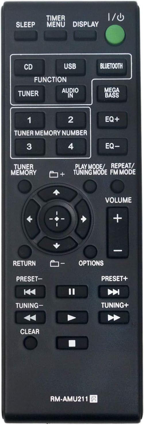 New RMAMU211 RMAMU211 Replacement Remote Control fit for