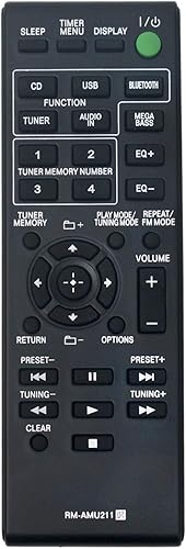 Nuevo RM-AMU211 RMAMU211 Control remoto de repuesto para Sony Home Audio System MHC-ECL99BT MHC-ECL77BT SS-WG919IP SS-WEC99BT HCD-ECL99BT SS-EC719IP