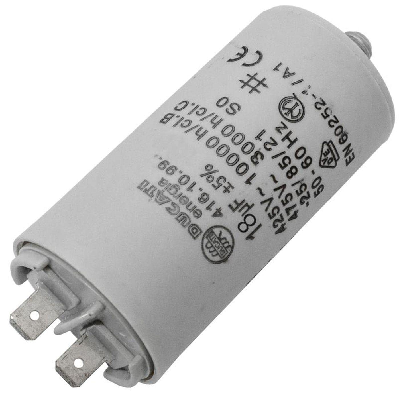 Lumonic Anlaufkondensator 7µF 425V – Ducati 416.10.85 A Inkl. 6,3x0,8mm Stecker, Kunststoffgehäuse