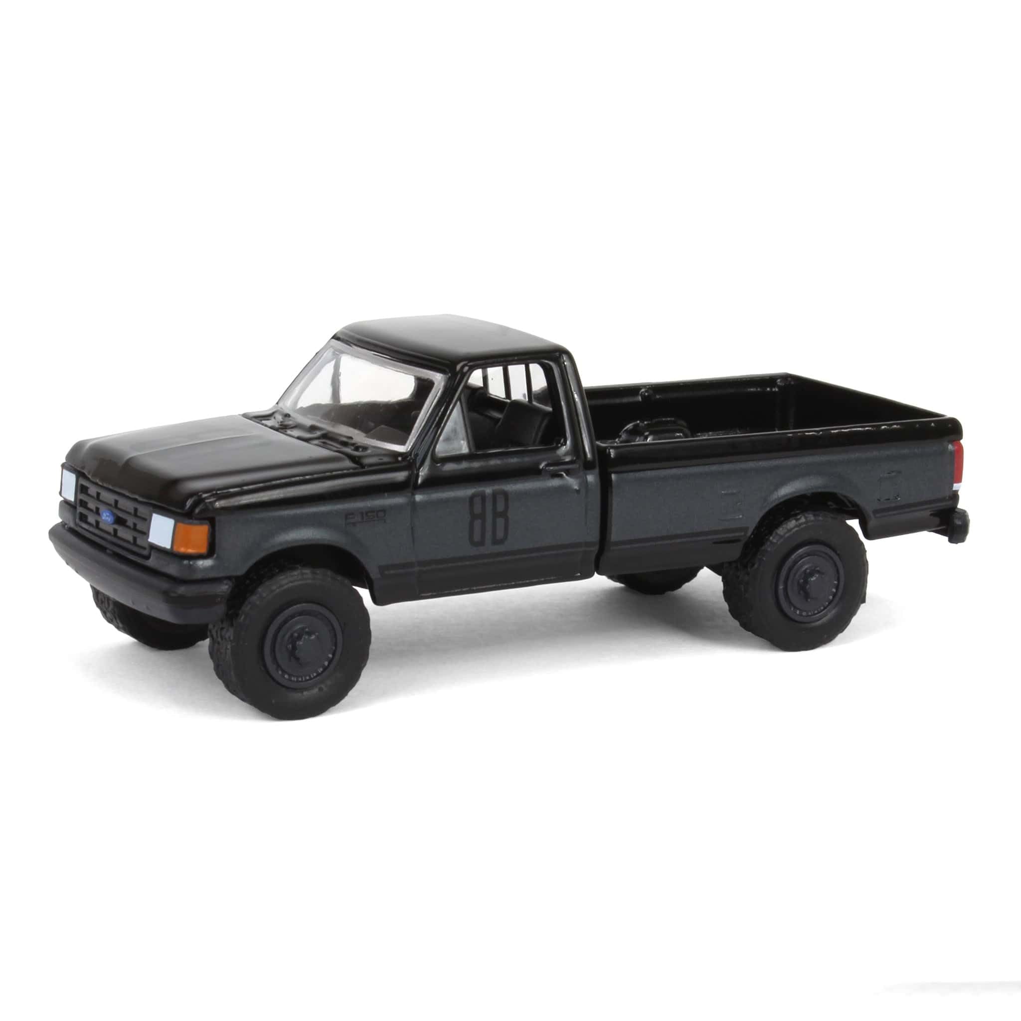 Amazon.com: Truck 1/64 1990 Ford F-150 XL, Black Bandit