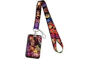 Official Five Nights at Freddy's Lanyard with Badge and Utility Pouch