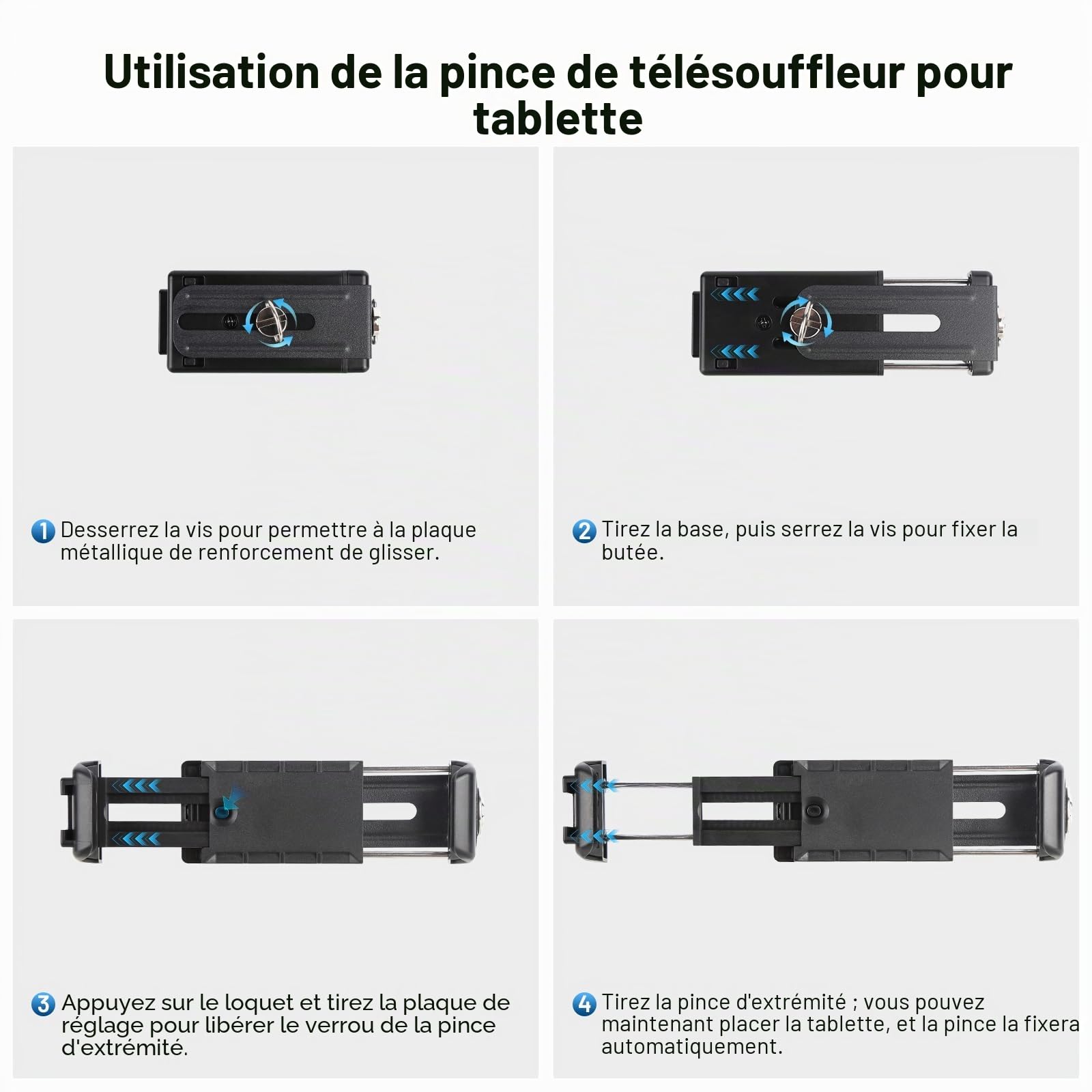 Desview T3 Téléprompteur avec télécommande pour smartphone, tablette, appareil photo reflex numérique, objectif grand angle jusqu'à 11 pouces, application compatible iOS/Android pour l'interview VLOG