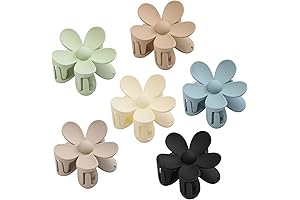 6PCS Matte Flower Hair Clips: Blooming Beauty for Your Locks