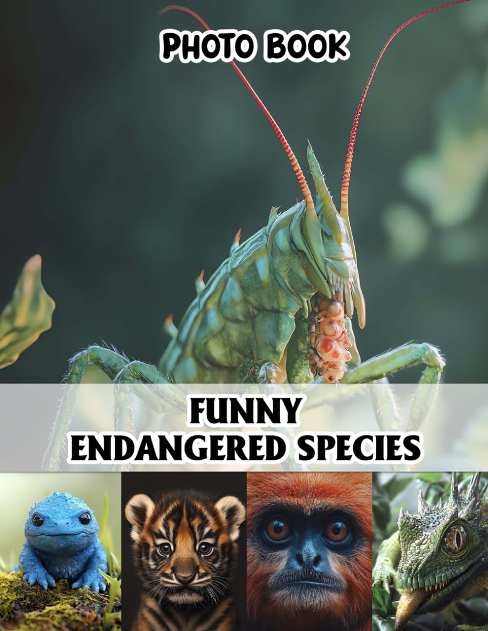 Funny Endangered Species Photo Book: Whimsical Rare Wildlife Collection Pages | 40 Images Pages for Animal Enthusiasts, Conservation Supporters, Nature Lovers