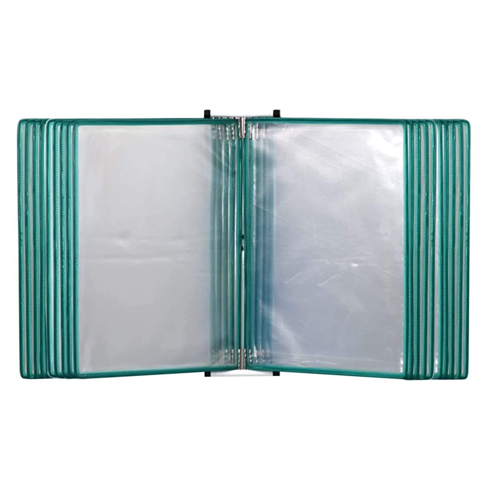 YNIYUJKL Wall-Mounted Flip File Holder - Desktop Document Holder, Wall Mount Reference Organizer, 20Page, Letter-Size, For Office, Workshop, Restaurant, A4 Document Reference And