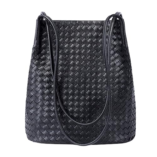 woven leather handbag