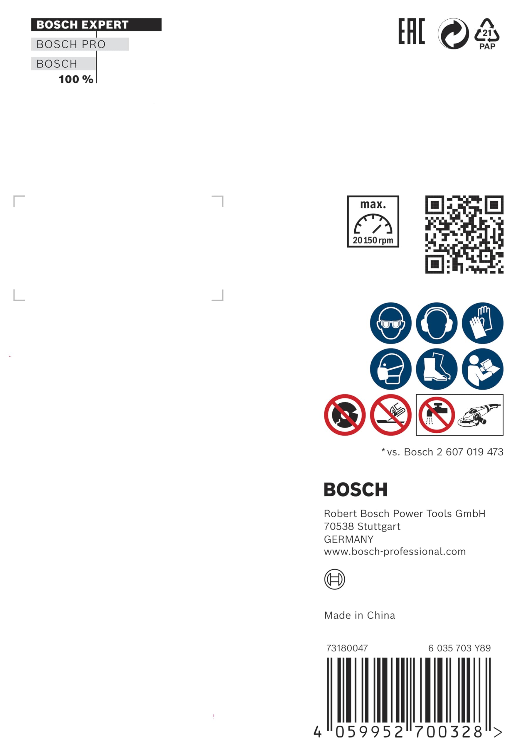 Bosch 1 disque à tronçonner diamanté EXPERT Hard Ceramic, alésage 10 mm (pour carrelage dur, pierre dure, Ø 76 mm, accessoires professionnels mini meuleuse d'angle)