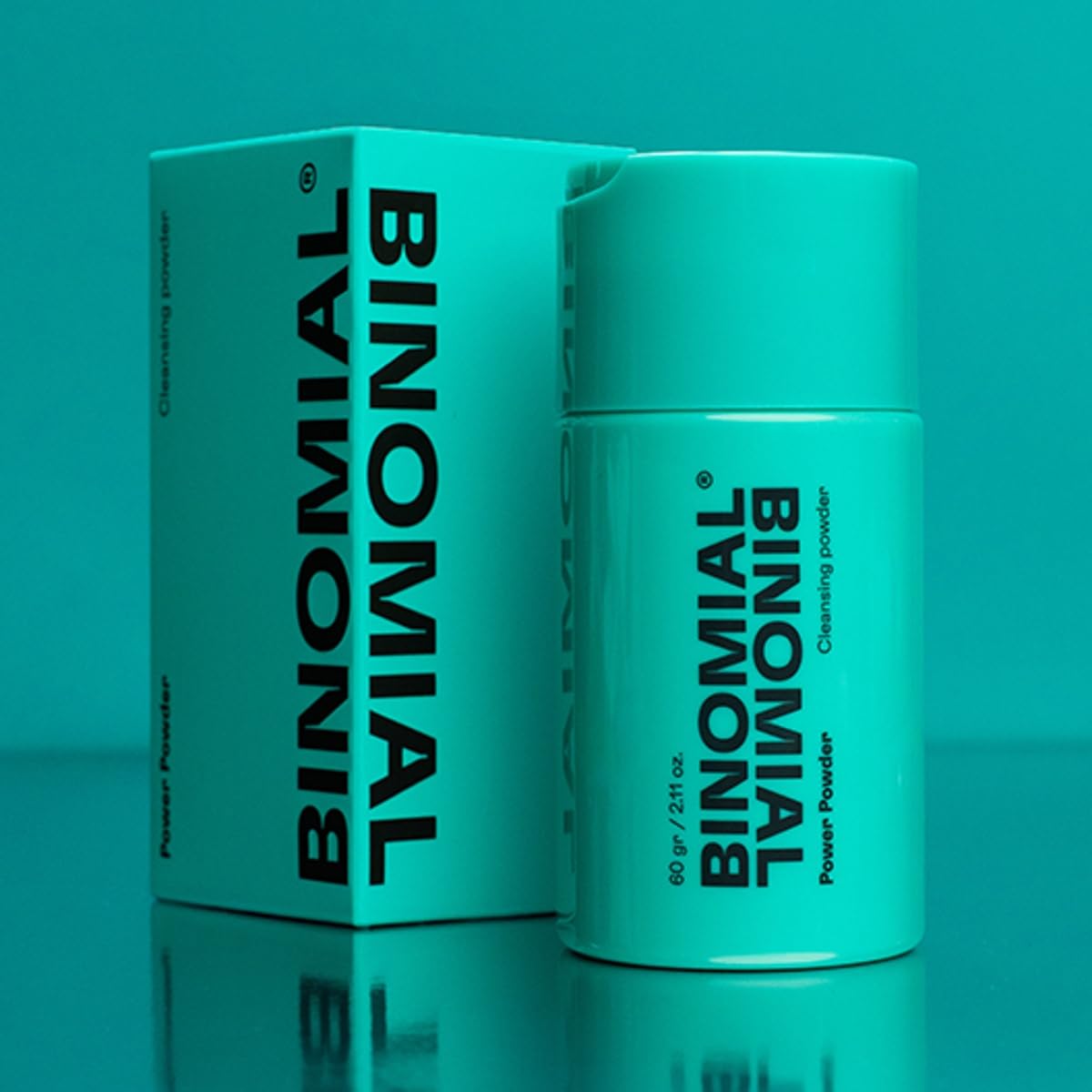 BINOMIAL - Power Powder | Limpiador Facial en Polvo | Limpieza Facial Profunda e Hidratante | con Antioxidantes Naturales y Activos Postbióticos | Skincare | 60gr