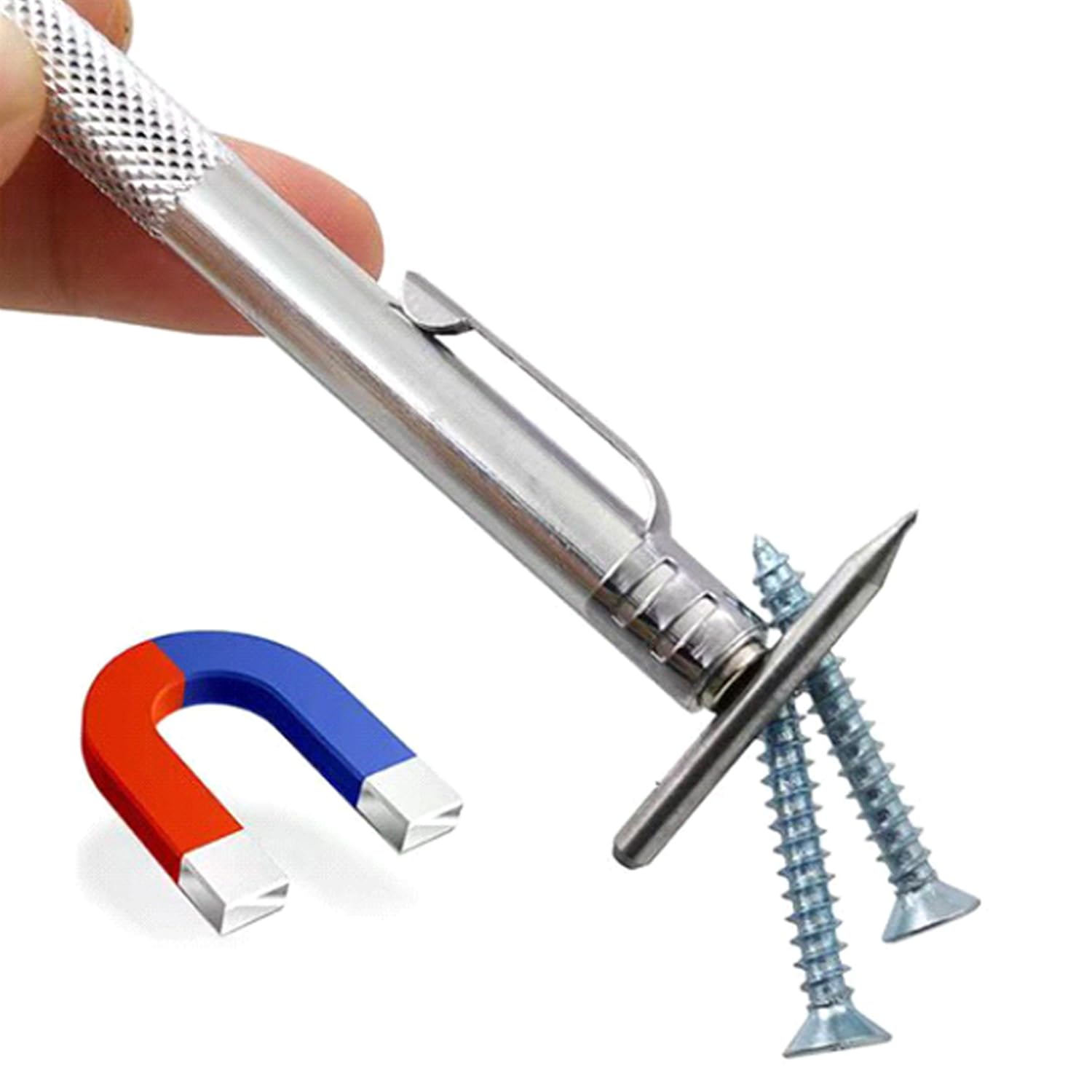 Tungsten Carbide Scriber Tool with Magnet with Extra 30 Replacement Marking Tip Engraving Pen for Metal, Wood Glass, Plastic and Ceramics — Amazon image 3