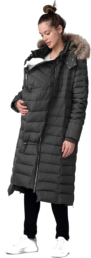 セラフィン] コート 抱っこ紐対応マタニティダウンロングコート LIZ