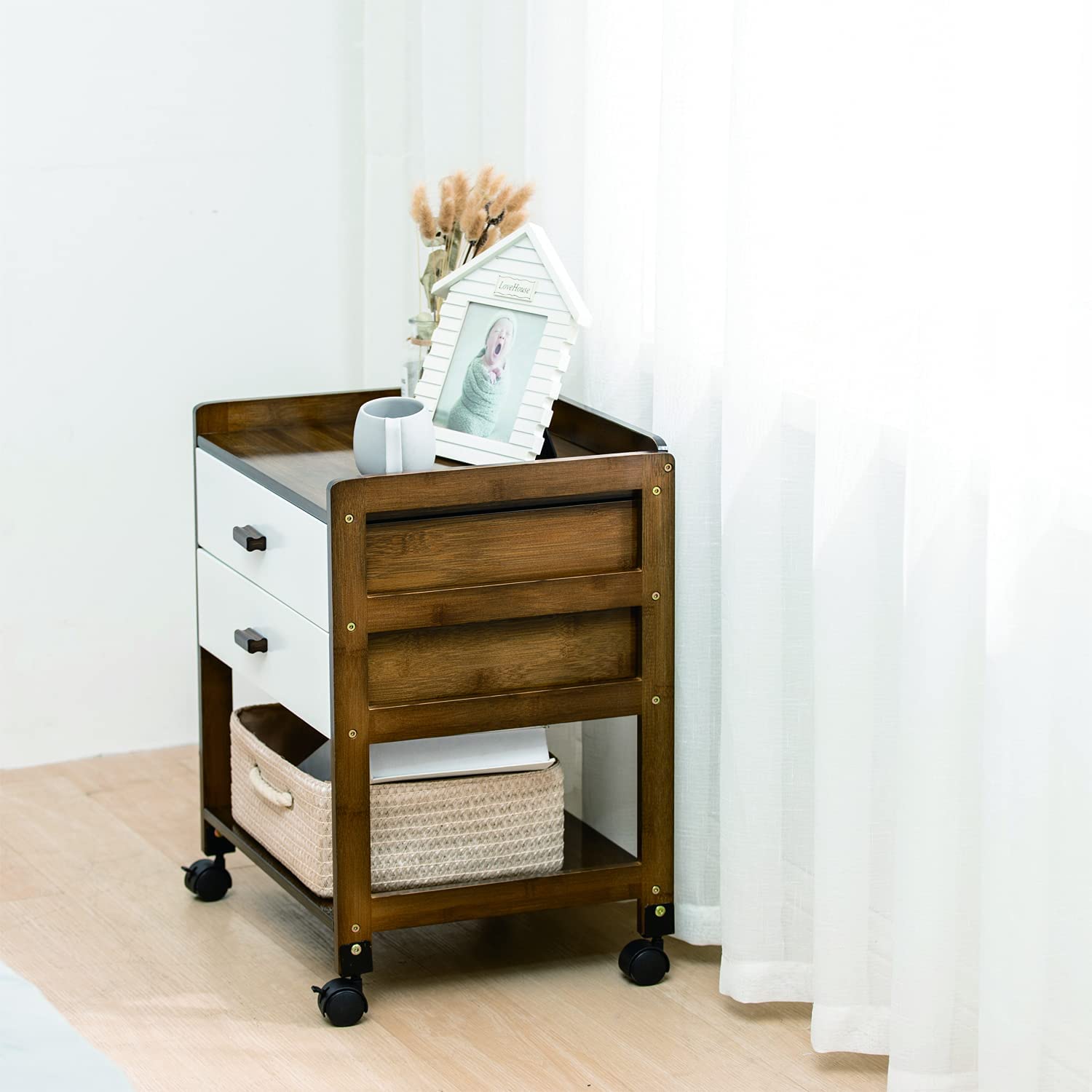 IDC OTSUKA ナイトテーブル ベッドサイドチェスト サイドテーブル 大塚