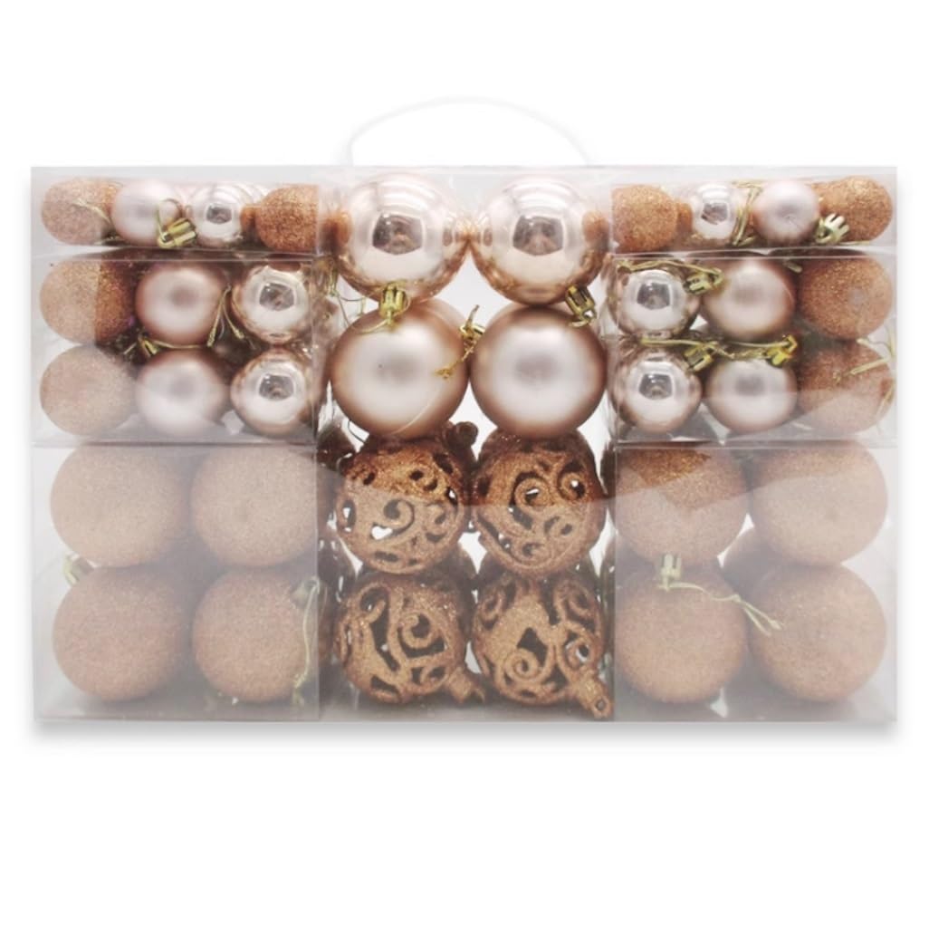 Set de Bolas de Navidad Bolas de Navidad Juego De Adornos De Bolas De Navidad Irrompibles De 100 Piezas, Decoraciones Para Árboles De Navidad Para Fiestas De Bodas Navideñas Bolas para Arbol de Navida
