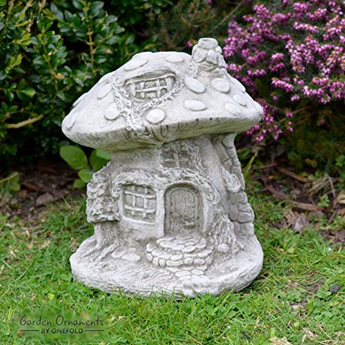 Garden Ornaments By Onefold Natural Onefold Stone Fairy Mushroom House Ornament Outdoor Garden Sculpture