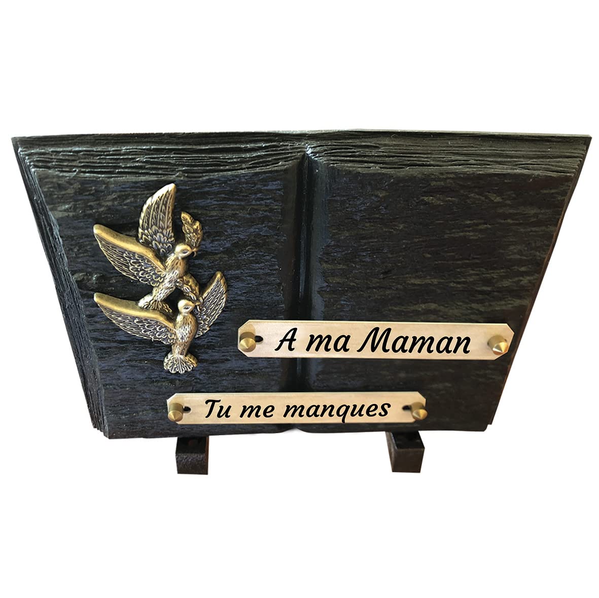 Plaque funéraire avec textes à personnaliser