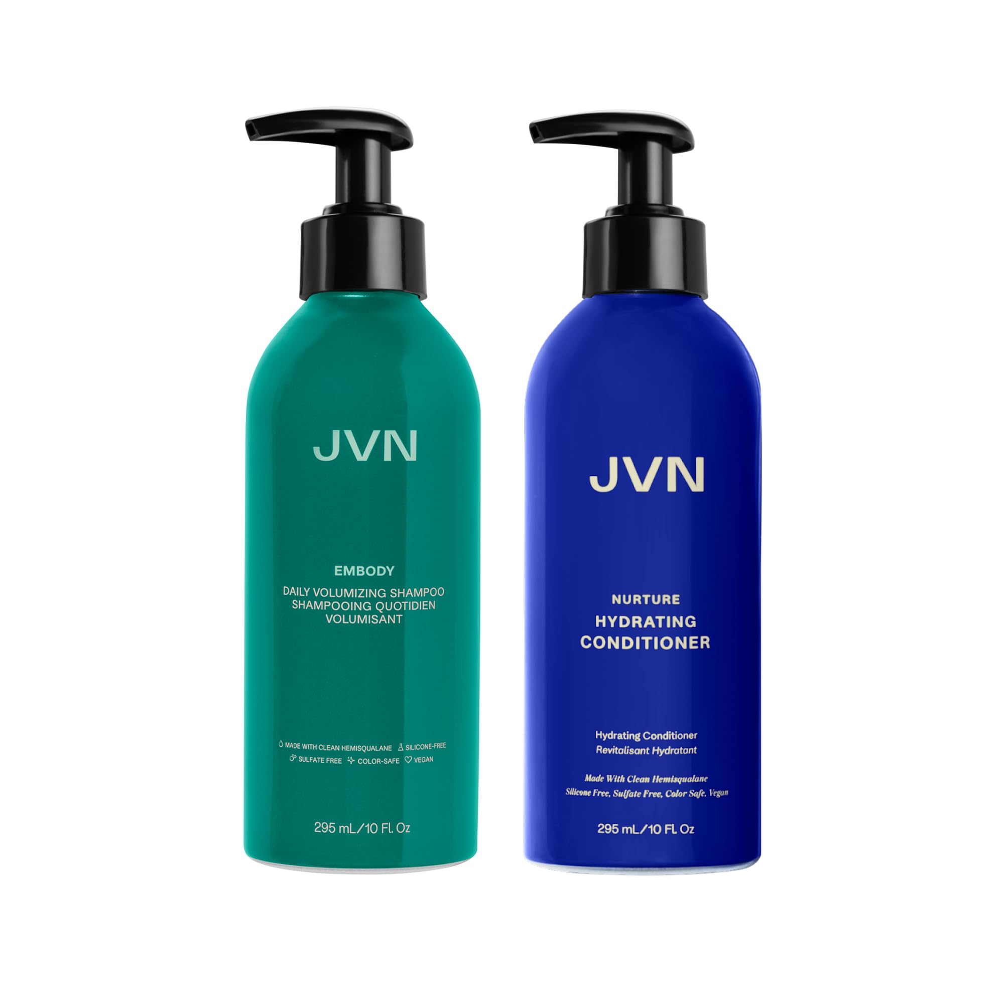 JVN Embody Volumizing Shampoo & Nurture Hydrating Conditioner Duo, 20 fl oz