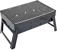 Vista 2 de GULRUH BBQ Grill, Barbeque Plate Grille Outdoor Kitchen Portable Barbecue Carbon Charcoal Barbacoa Grill