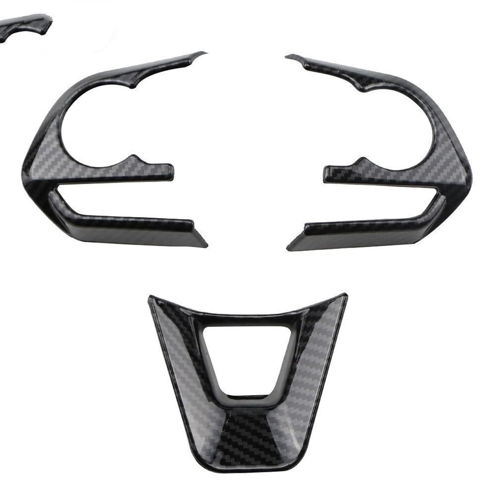 MKBHD Car Steering Wheel Button Panel Cover Trim Sticker Fit for Toyota RAV4 RAV 4 Corolla Avalon 2019 2020 2021 Accessories(369 Clock Black)