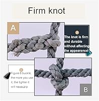 Vista 3 de Red de carga para niños, red de escalada al aire libre, estructuras de roca, juegos de columpios, red de seguridad para escalar, red de escalera