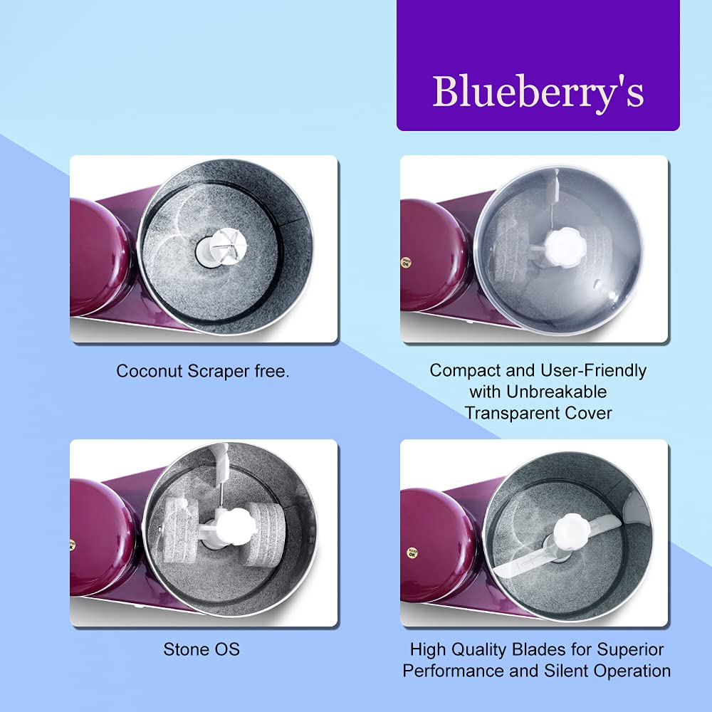 Blueberry's Wet Grinder - 2L Cherry Red -4