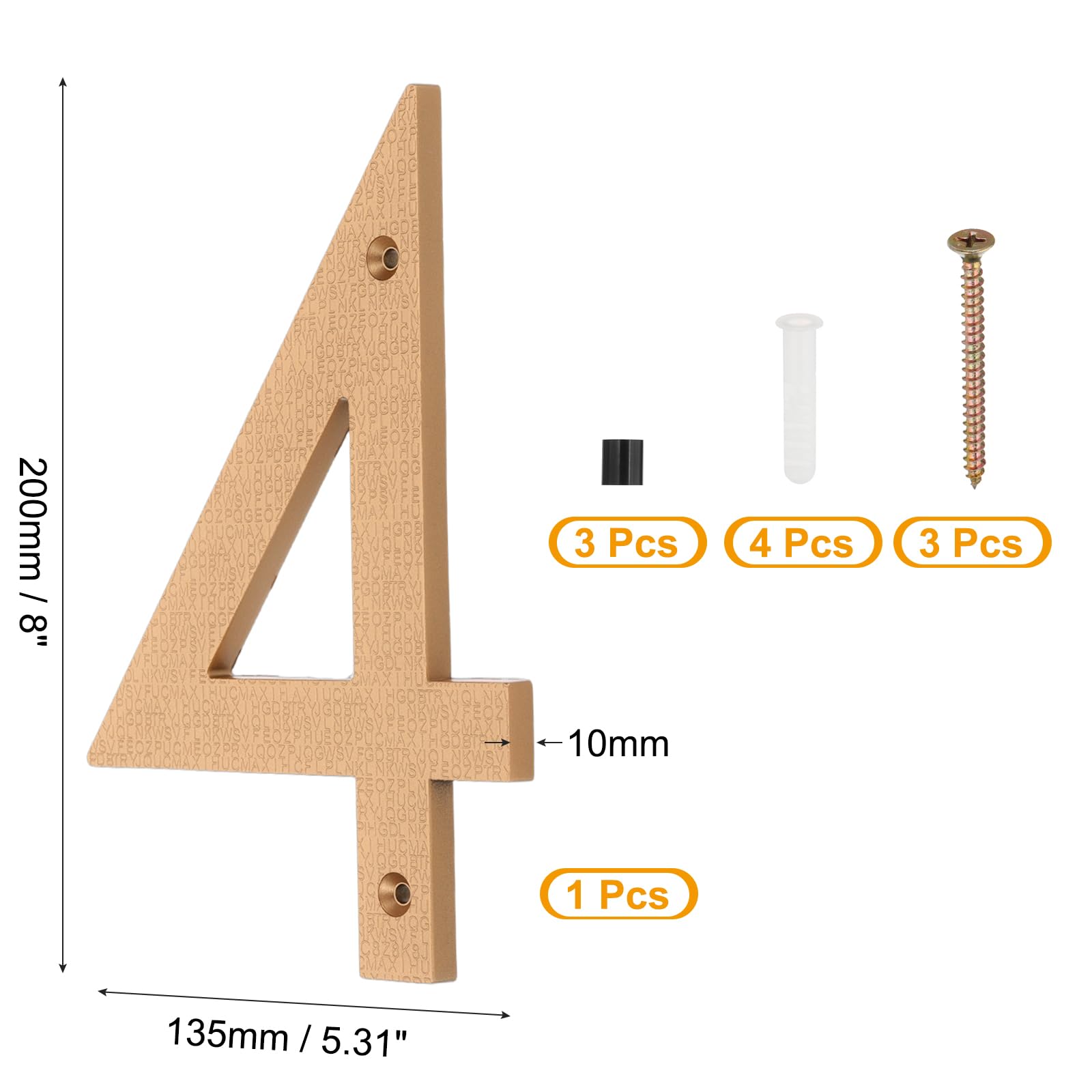 PATIKIL 8 Inch House Numbers - Image 2