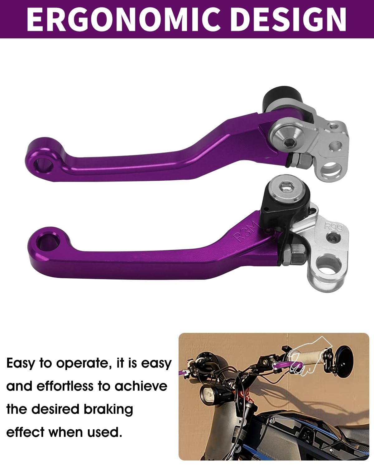 JFG RACING Levier de frein électrique pour vélo tout-terrain Surron Light Bee X S/X160