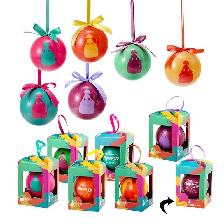 DRW Set 12 palline di Natale di Meninas di Colori Ø 7,5 cm