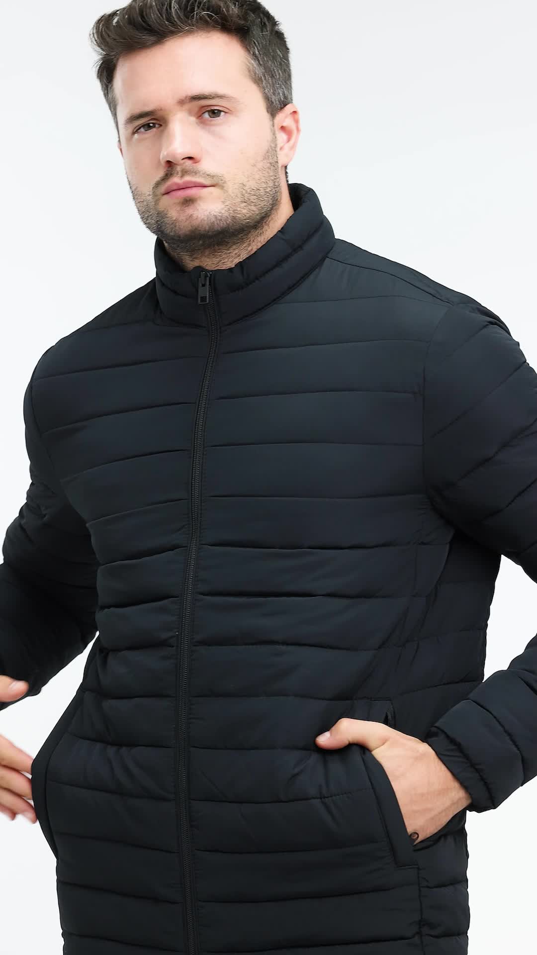 Jack & Jones Men's 12211129 Jacket, Black, M: Buy Online at Best