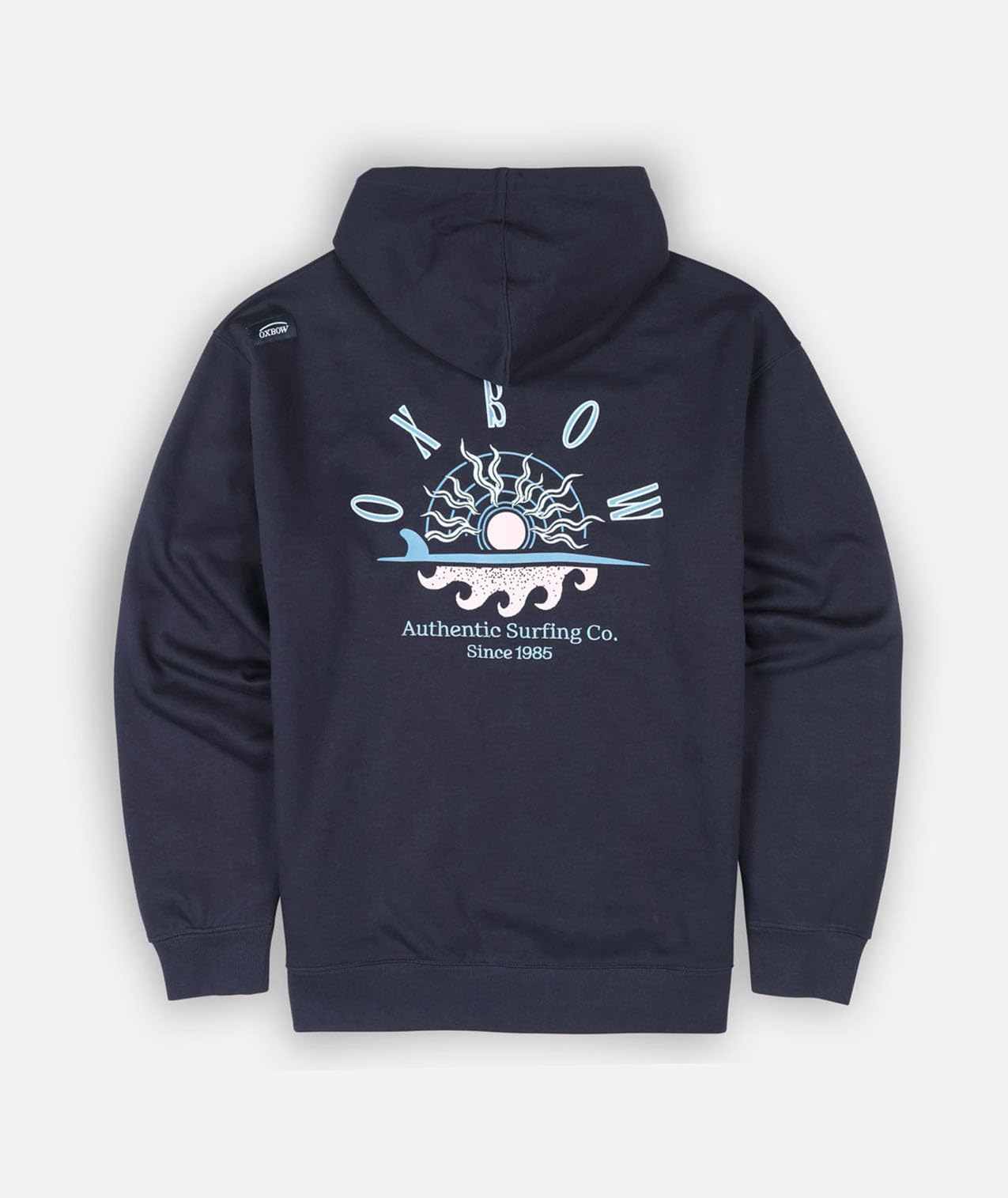 OXBOW Sweat à Capuche zippé Sandbar Ete 2026 Manches Longues, Col Rond, Motif sur Le Dos, Zippé, avec Capuche