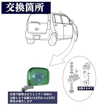 回らない歯車　様限定 Amazon.co.jp: MSMint ドアミラー サイドミラー ギヤ ギア 歯車