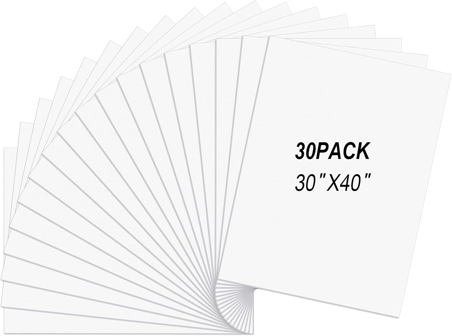 ReliThick 30 Pcs Foam Boards 30" x 40" Foam Poster Board 3