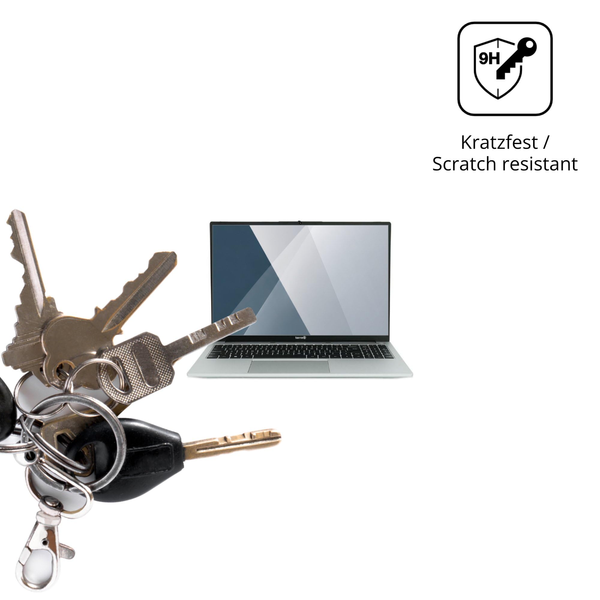 dipos 2x Protector de Pantalla 9H claro para Wortmann Terra Mobile 1610R | Transparente, no se rompe ni astilla, no es cristal, antigolpes, antiarañazos, sin burbujas, apto para fundas, autoadhesivo