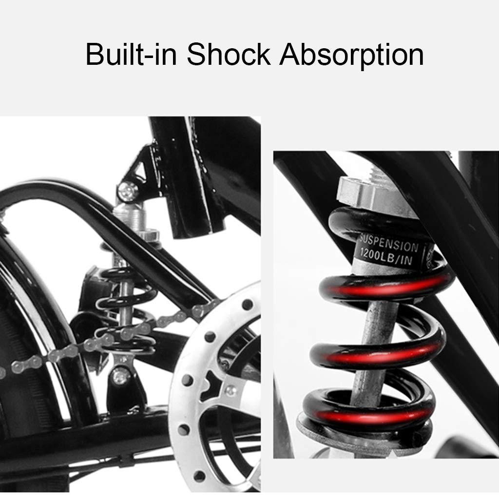 ZDXC Bicicletas Plegables, Mini Bicicleta Portátil para Estudiantes de 16 Pulgadas / 20 Pulgadas para Hombres y Mujeres, Bicicleta Informal Liviana, Bicicleta con Doble Amortiguación de Frenos