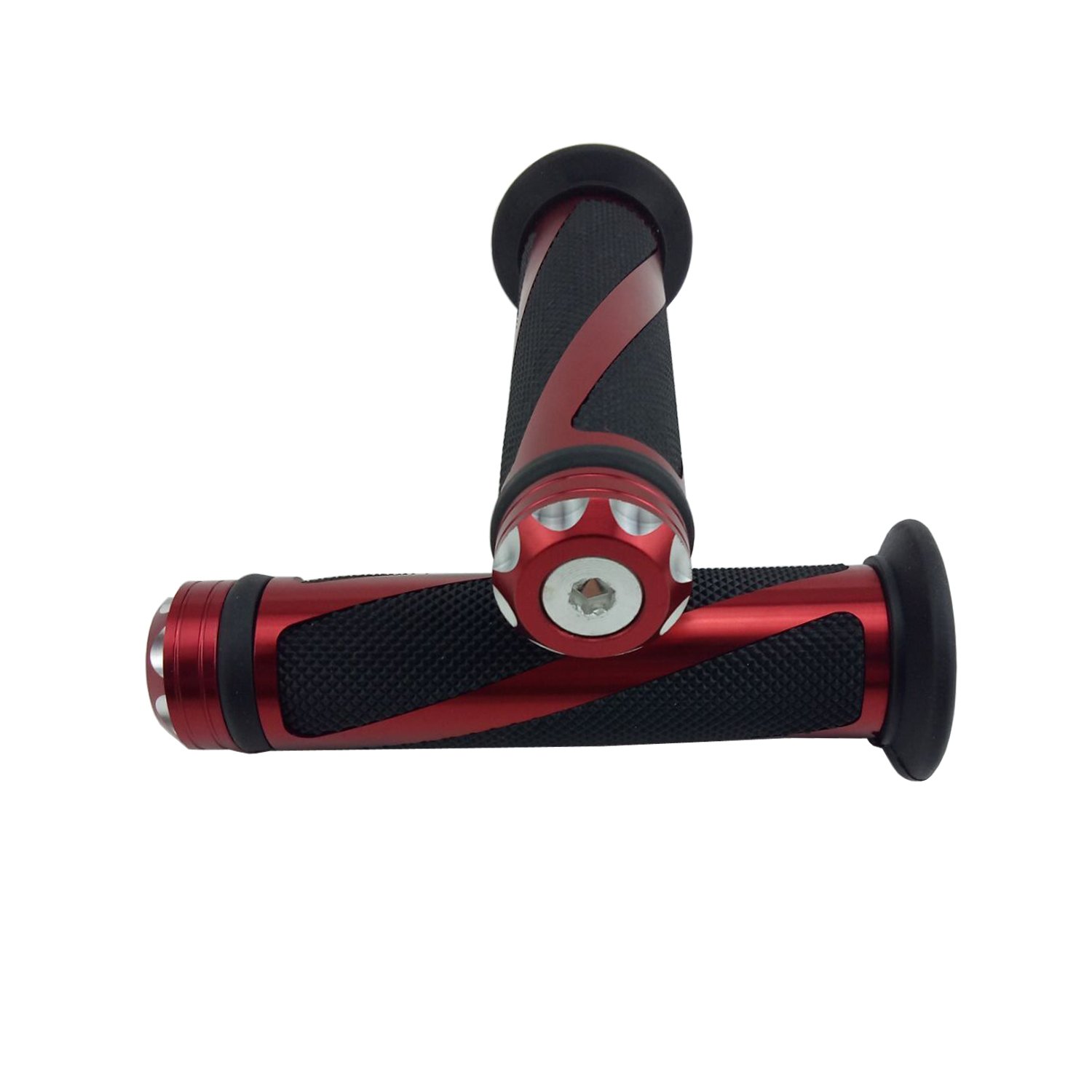 Universal Motorcycle Rubber Gel Handlebar Hand Grips for 7/8" Bar End Handle Bars Sports Bikes
