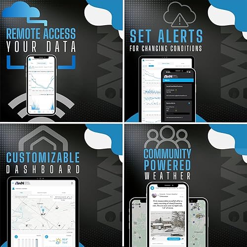 Miniatura 8 de Ambient Weather Paquete de piscina WS-5000 - Estación meteorológica inteligente ultrasónica para la piscina con monitoreo remoto WiFi y alertas