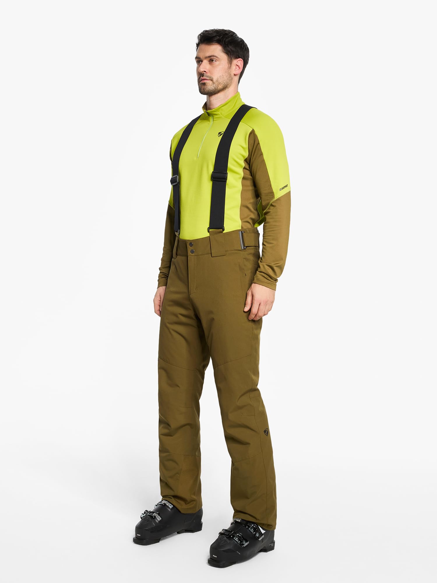 Ziener Herren Ski-Hose/Schnee-Hose | wasserdicht, warm, Träger Tazlin-z