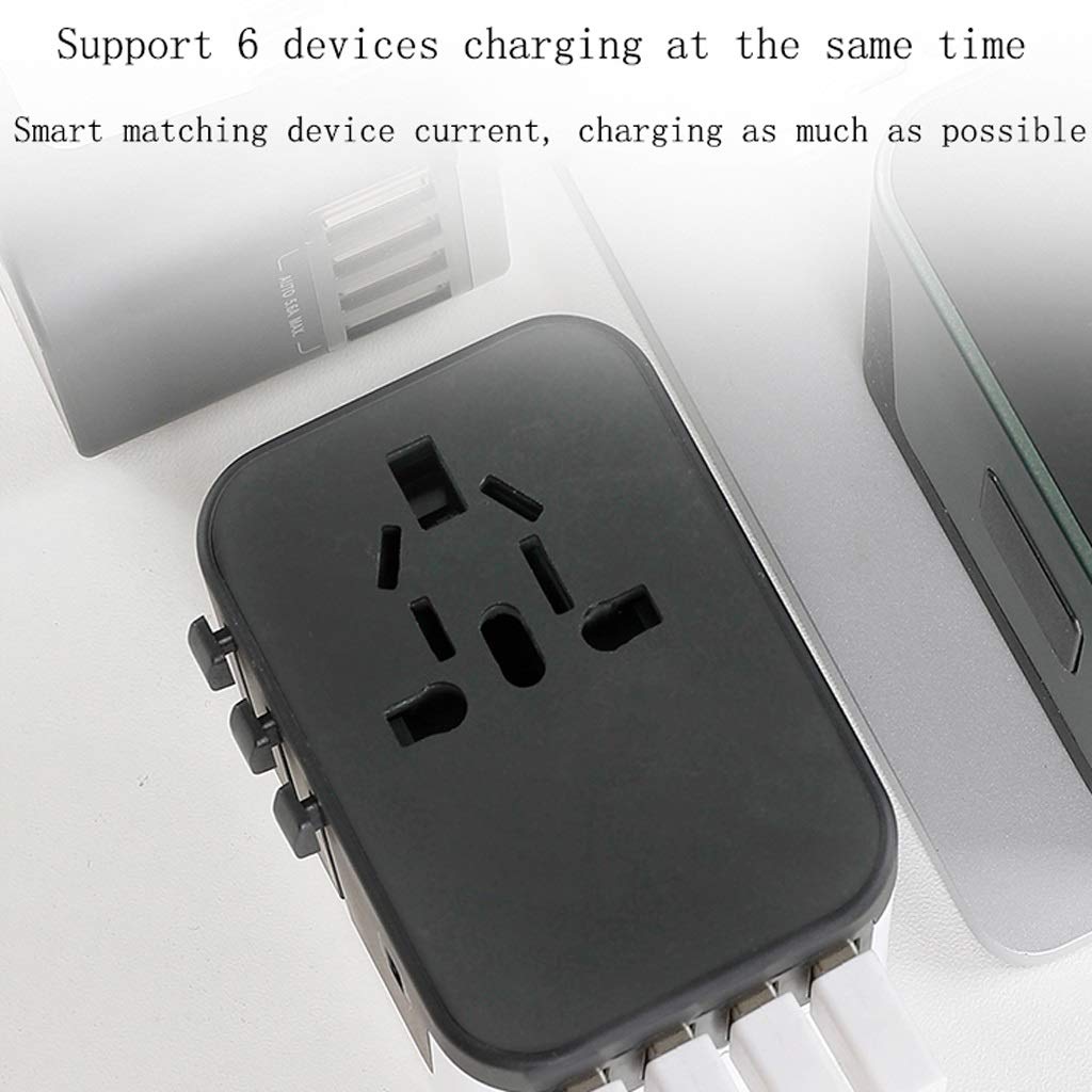 Gniazdo międzynarodowe przetwornice International Plug Converter, Universal Usb. Converter Socket, International Plug Converter Blisko, adapter wtyczki zasilania (Color : D)