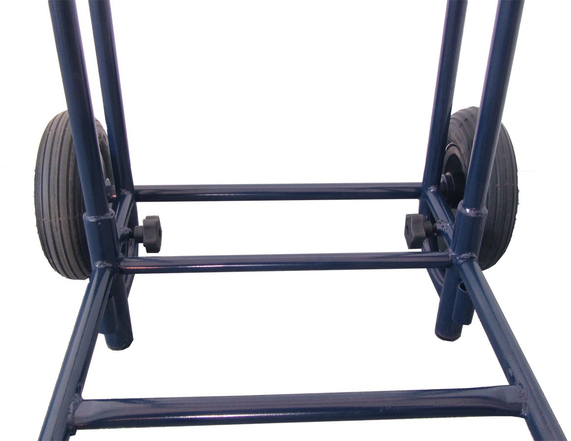 Zeitungsroller Multi2 mit Zwei roten Zeitungstaschen und Luftbereifung, Zustellerbedarf