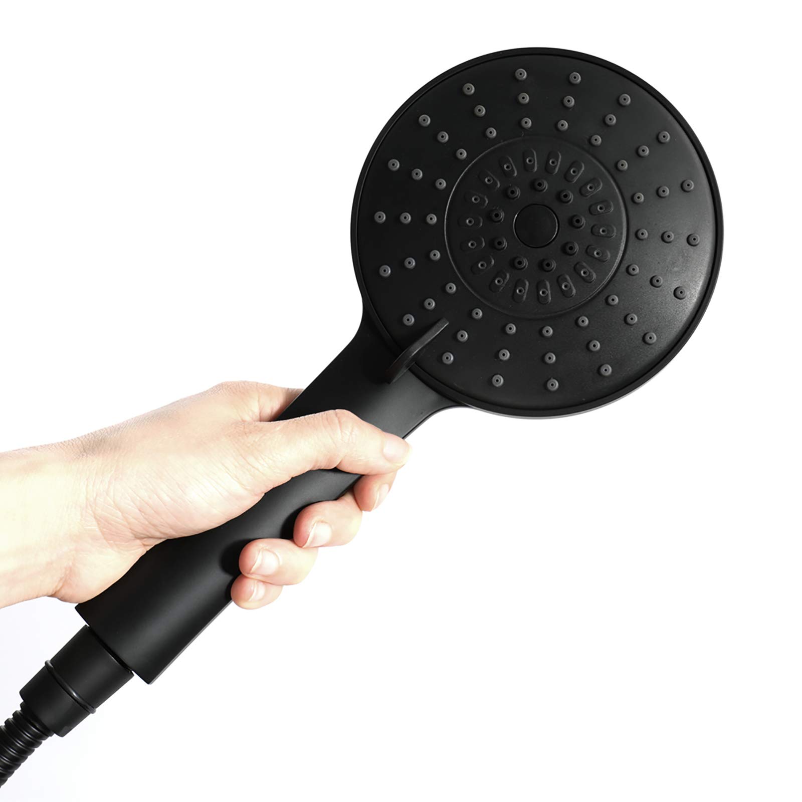 Rociador de Ducha de Mano Cromado para Ducha Rociadores de Ducha de Mano de Alta Presión Rociador de Ducha de Mano Universal de Alto Flujo con Soporte de Ducha de Manguera de 1,5 M