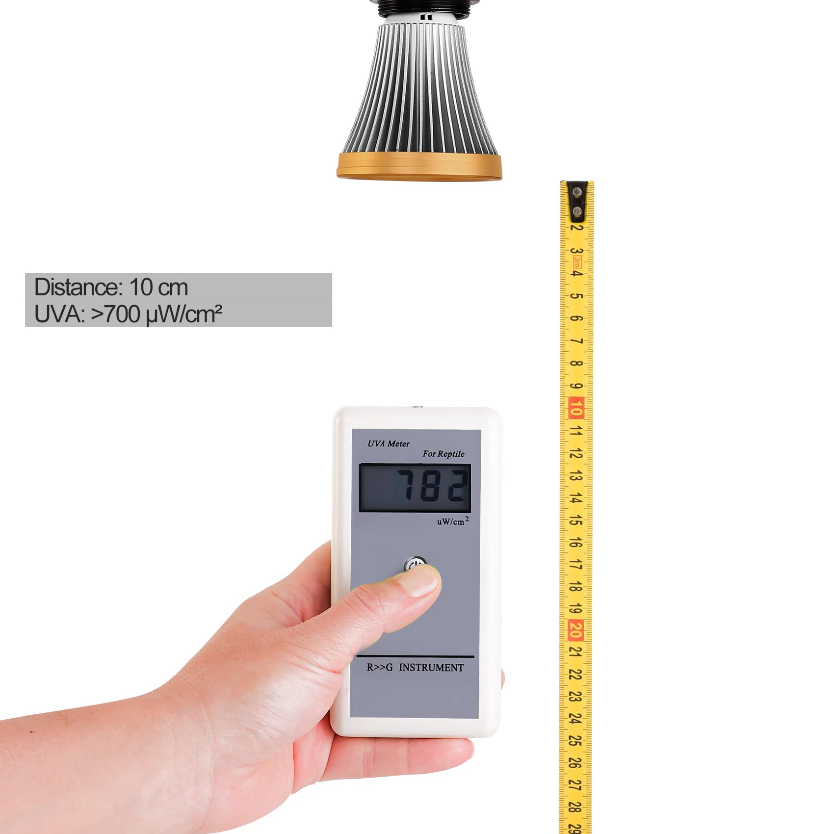 Ampoule UVA UVB pour Reptiles et Amphibiens, Lampe LED 8508 avec Lumière UV