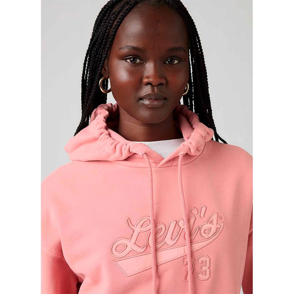 Levi's Mujer Sudadera Graphic Heritage de algodón con Bolsillo de Canguro
