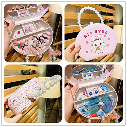 Caja de la tarjeta de pelo infantil y clips para bebé niña 4