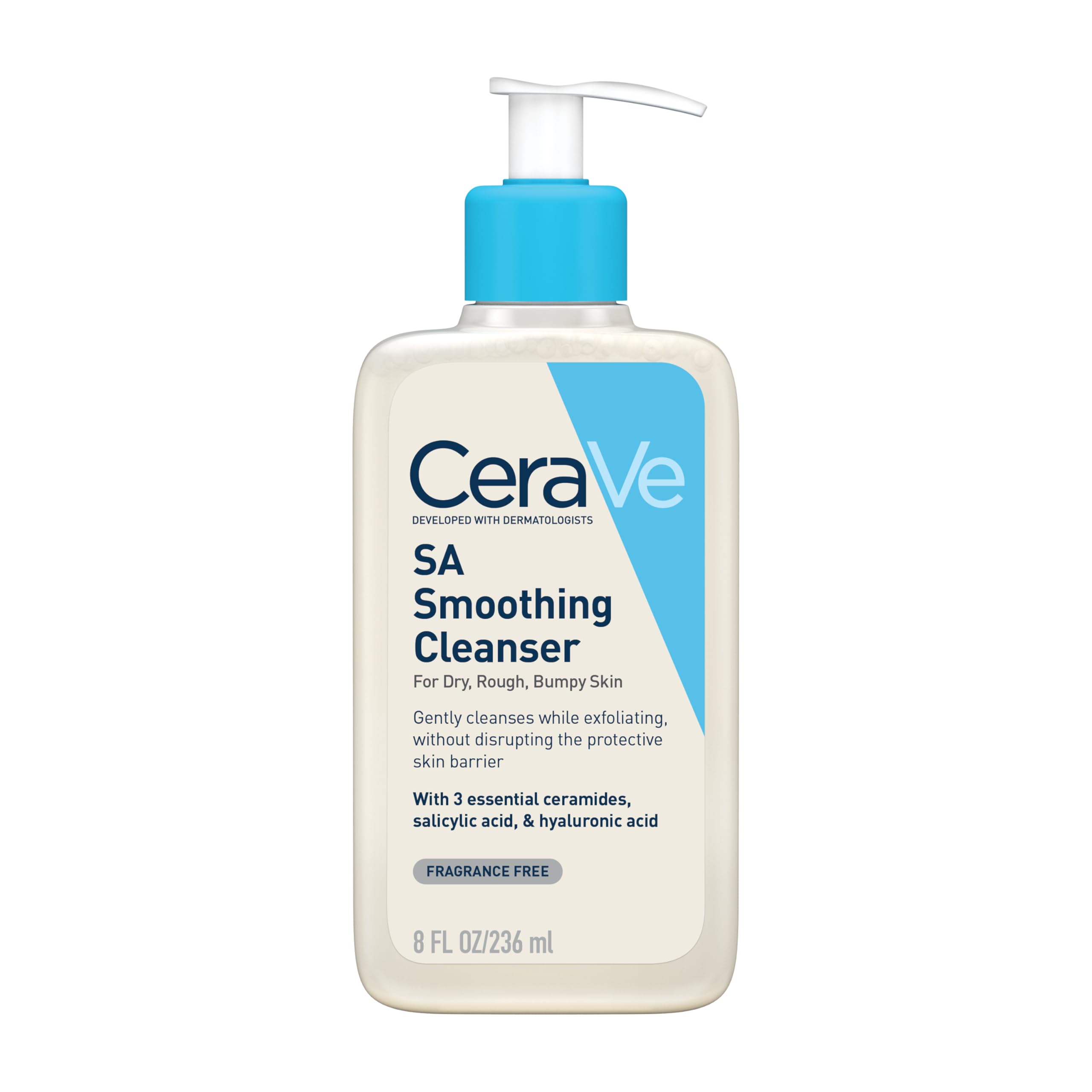CeraVe SA Smoothing Cleanser with Salicylic Acid for Dry, Rough & Bumpy Skin 236ml