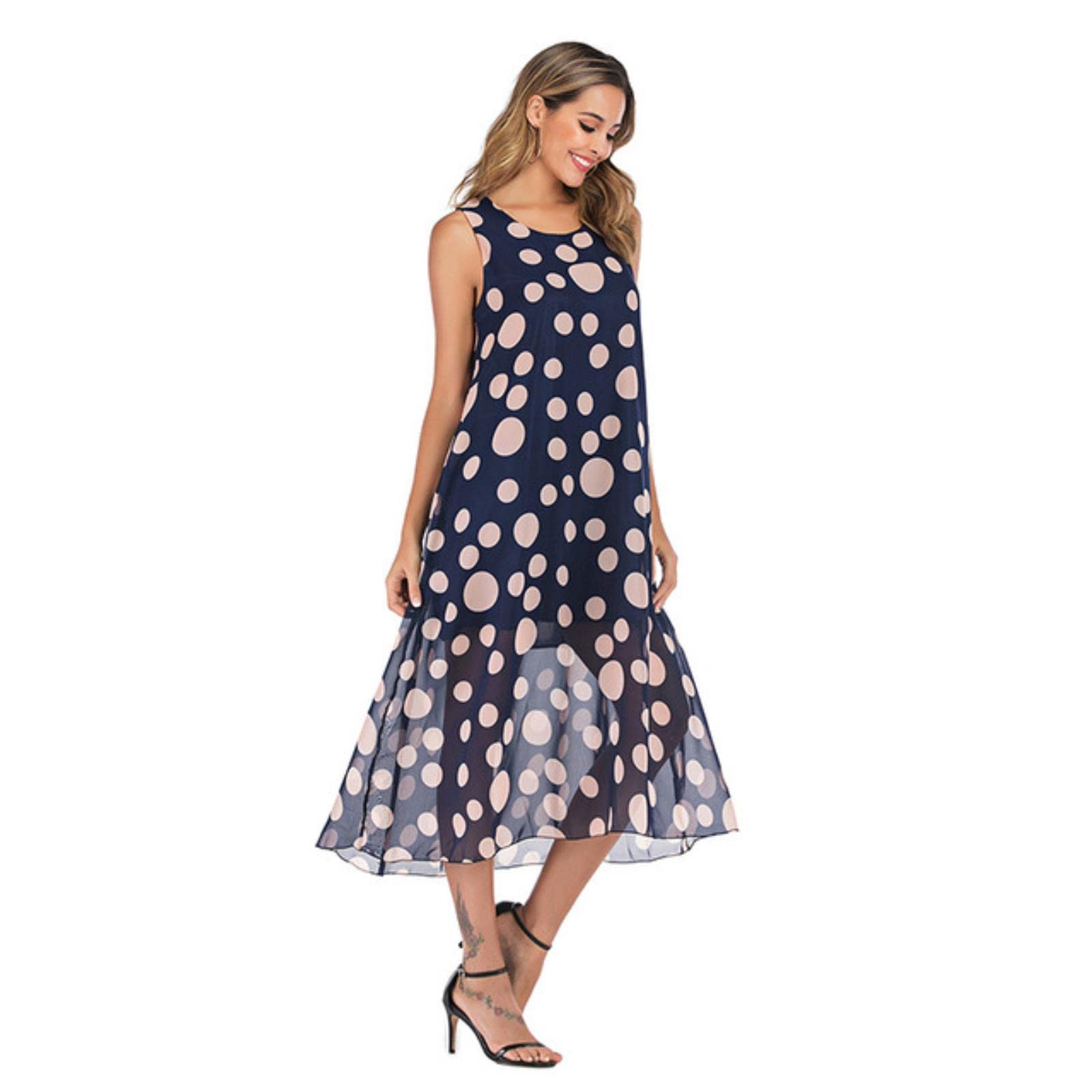 Vestito Abito in Chiffon Maxi Abiti per Le Donne Vestiti da Donna Estate per Donna Casual Sexy Abiti da Floreale Floreale