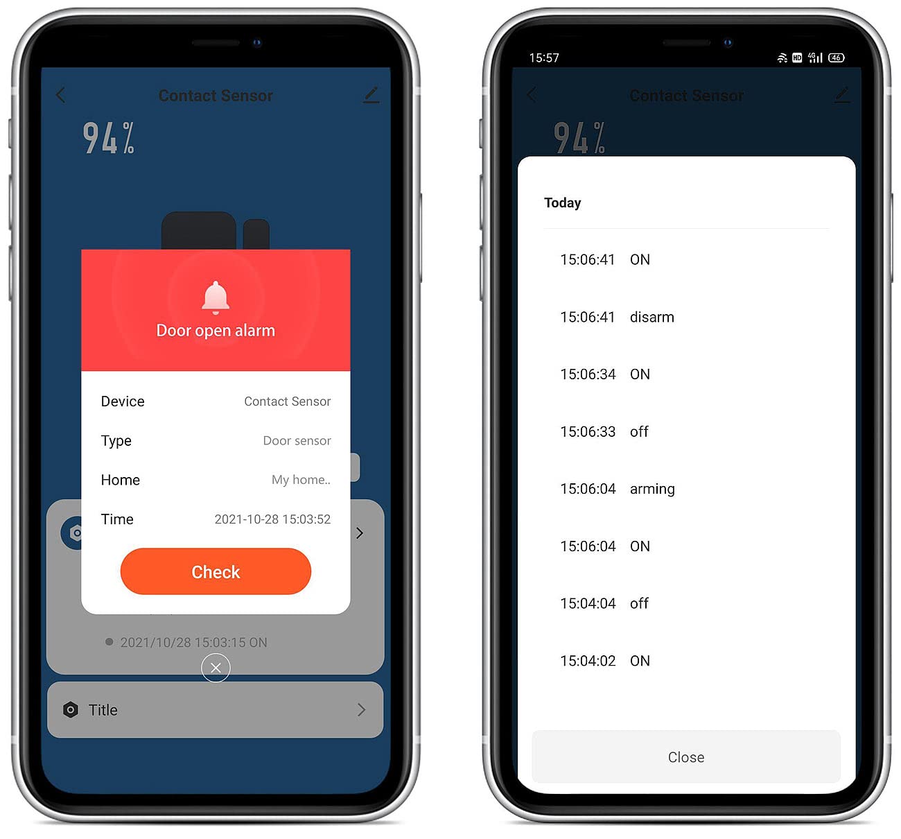 VisorTech Türsensoren Alexa: 2er-Set WLAN-Tür- & Fensteralarme mit Sirene, App und Sprachsteuerung (Fenster-Tür-Alarme mit Sirene, Kontaktalarme mit, Türkontakt Funk)
