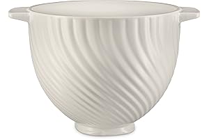 KitchenAid Ceramic Mixing Bowl for 4.5-5 Qt. Tilt-Head Stand Mixers in Meringue