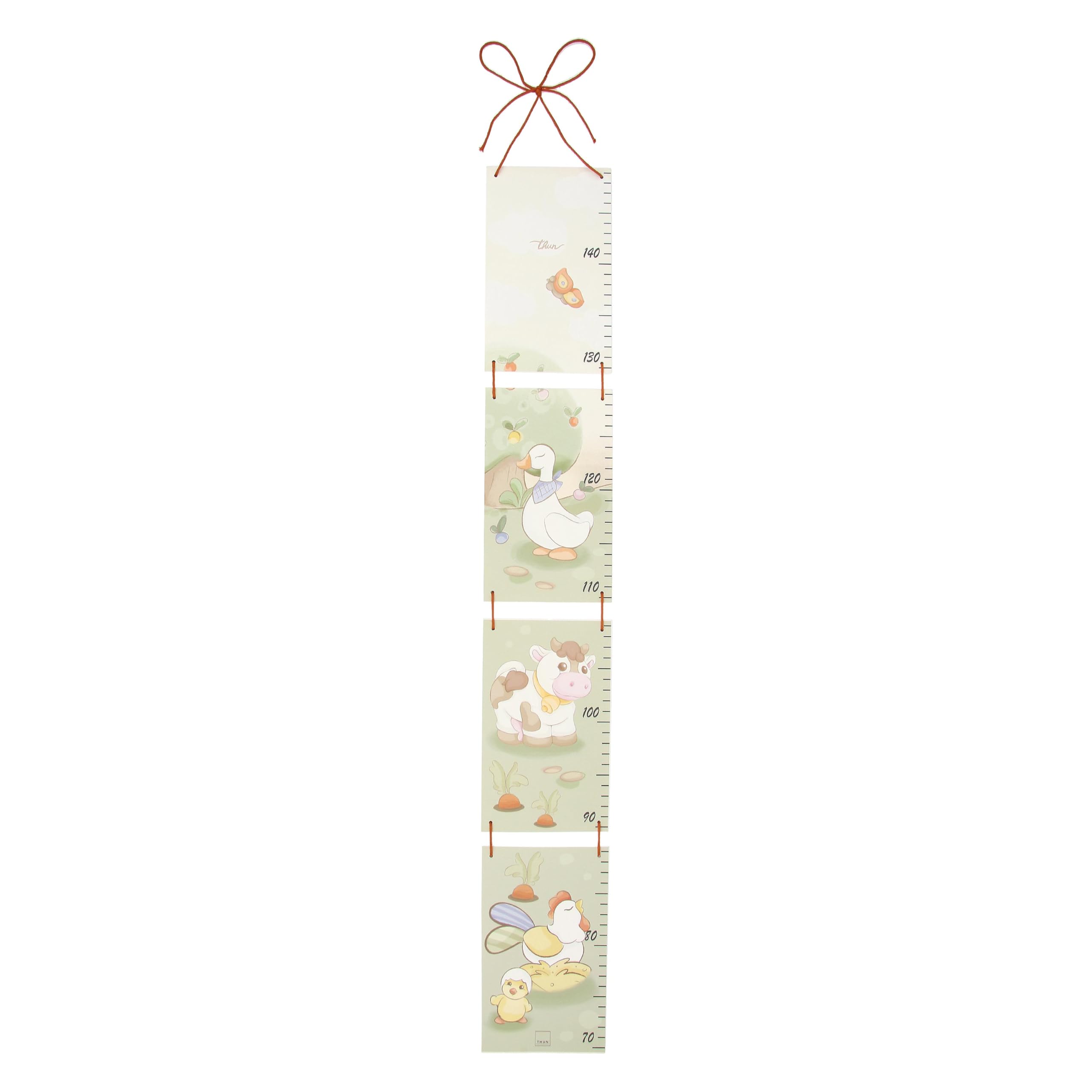 THUN - Growth Meter - Wood - Baby Dolce Farm Collection -12 x 2 x 80 cm