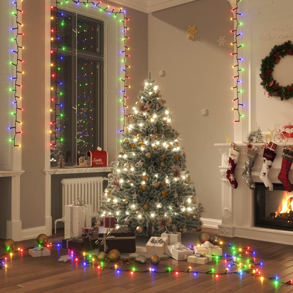 lichterkette,lichterkette batterie,led lichterkette,LED-Lichterkette mit 1000 LEDs Mehrfarbig 25 m PVCGeeignet für Patio, Schlafzimmer, Wohnzimmer, Weihnachten